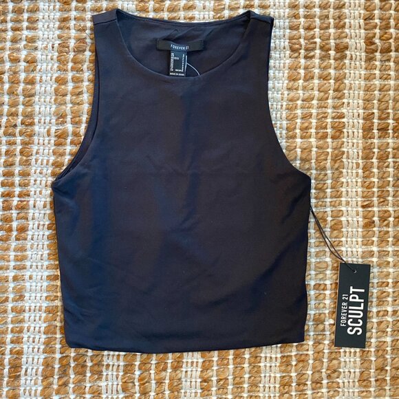 Forever 21 Sculpt Shape Cropped Tank Top – Size Small (NWT) - Picture 5 of 9